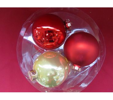 Set of Christmas balls 6 pcs. large